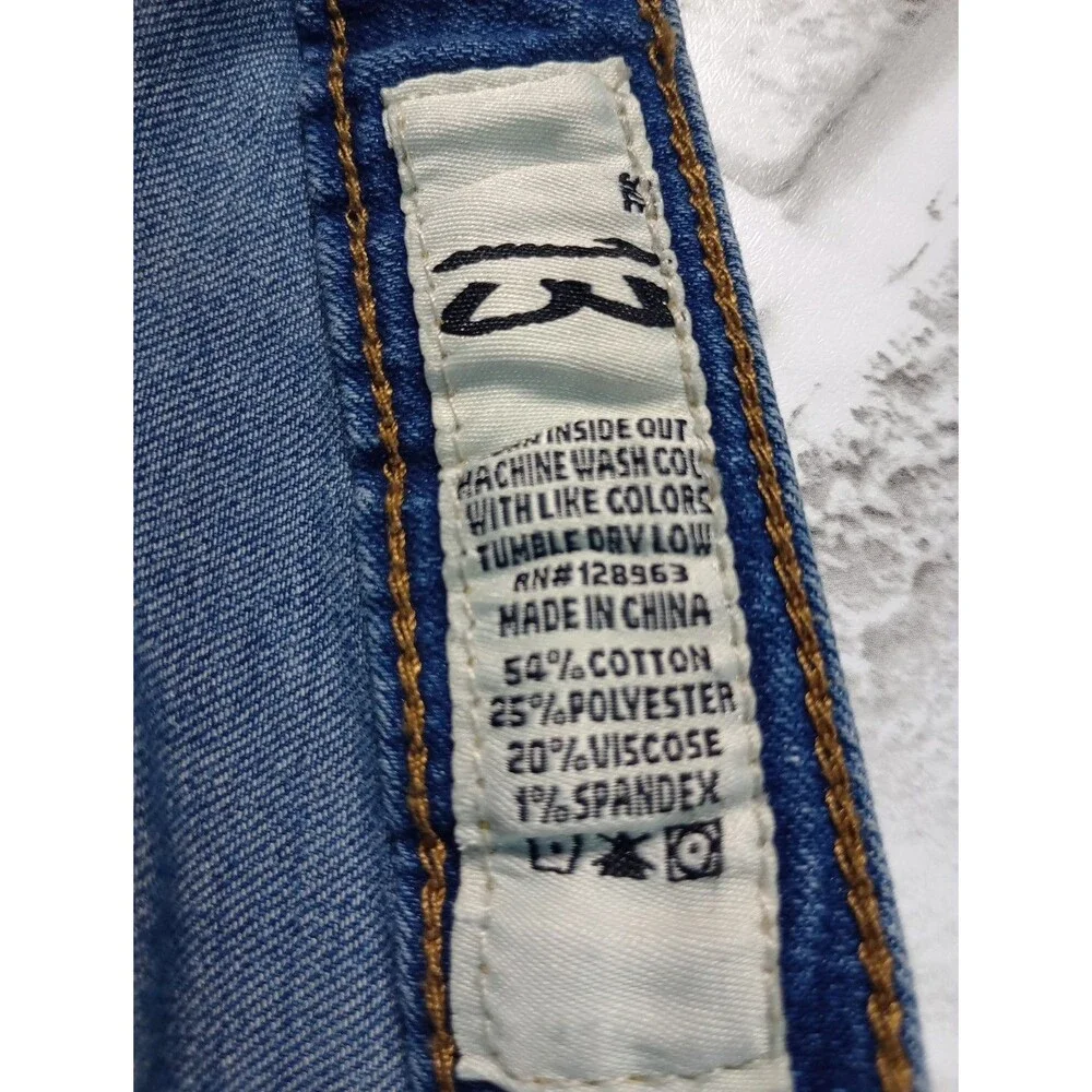 Indigo Rein Juniors Size 13 Distressed Denim Mini Skirt - Picture 8 of 9